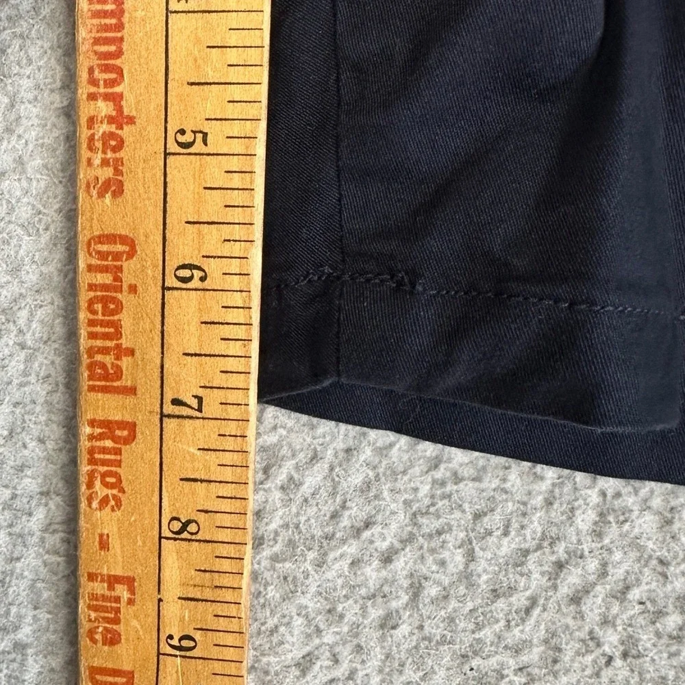 NEW GAP Shorts Mens XL Navy Blue Casual Pull On Chino Stretch Waist Drawstring
